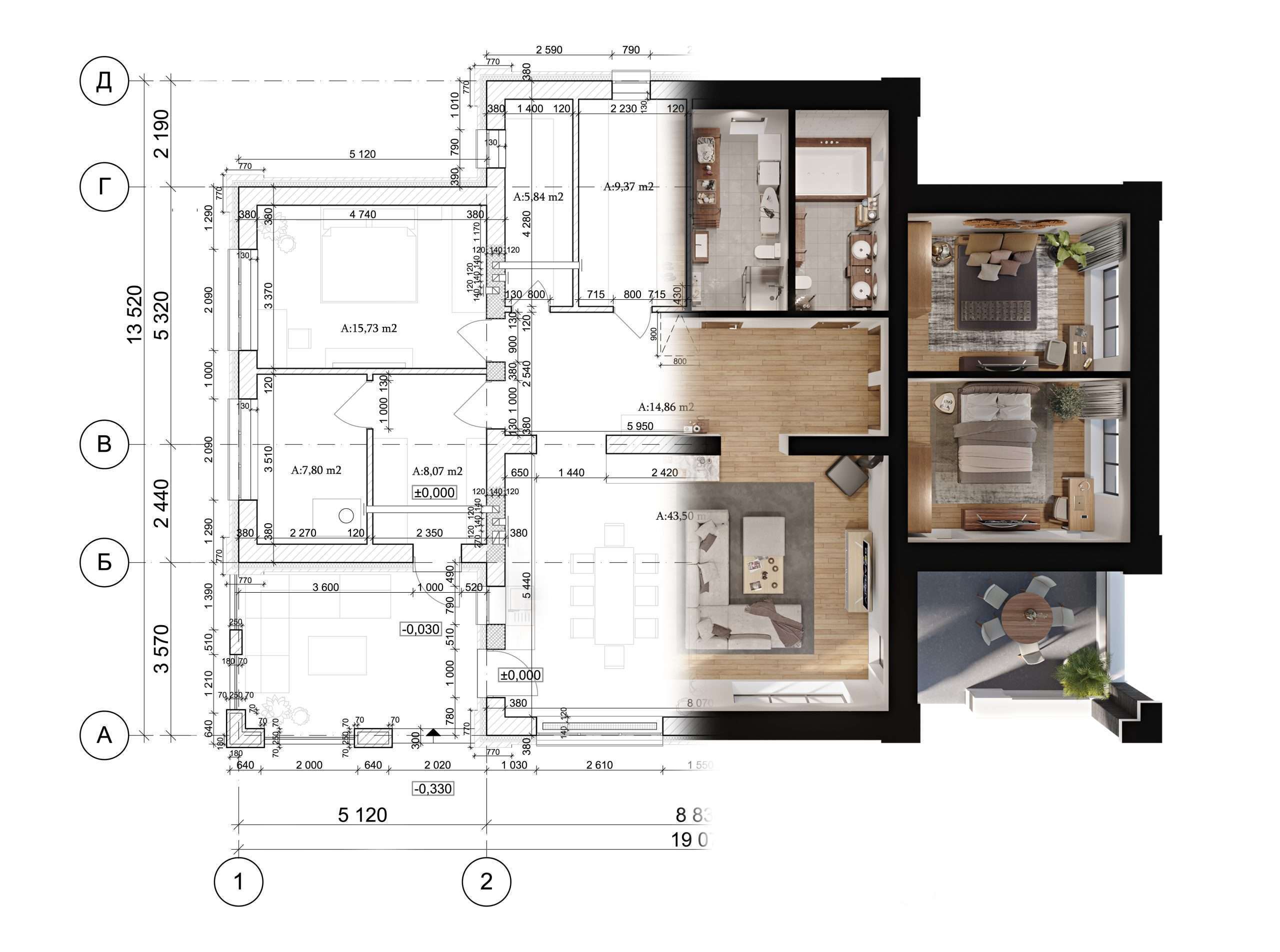 Interior design of the modern house with a lot of furnitures in worcester ma